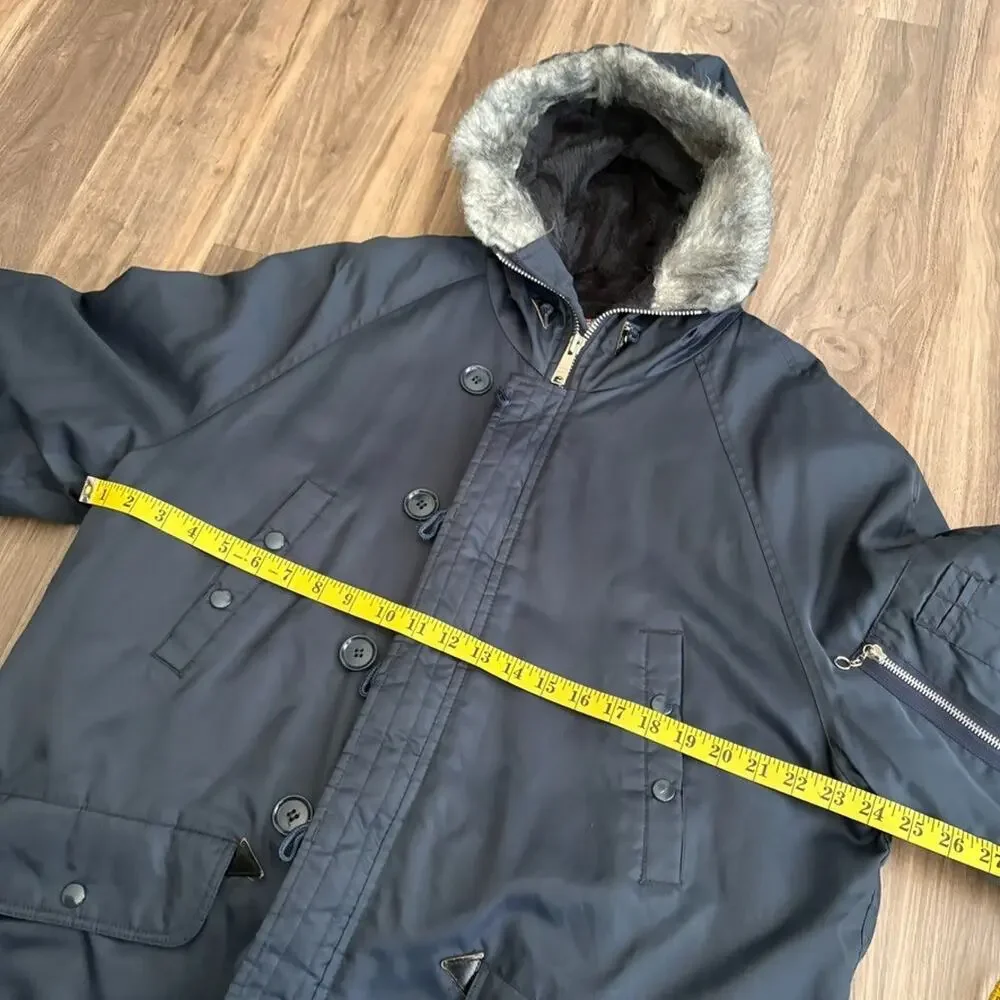Vintage Dickies Quilted N-3B Snorkle Parka Extreme Winter Men’s Size L RARE 80s